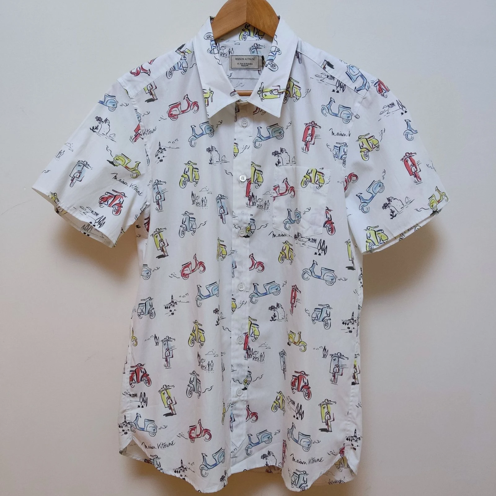 Maison Kitsuné Taille M / 40 Chemise à manches courtes Mup Imprimé multicolore – photo 8